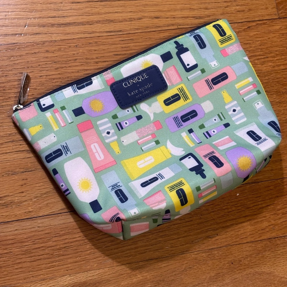 Kate Spade Clinique Cosmetic Makeup Bag Travel Pouch